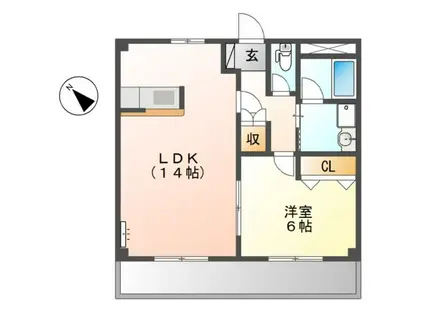 ジュエリーてらざわ(1LDK/1階)の間取り写真