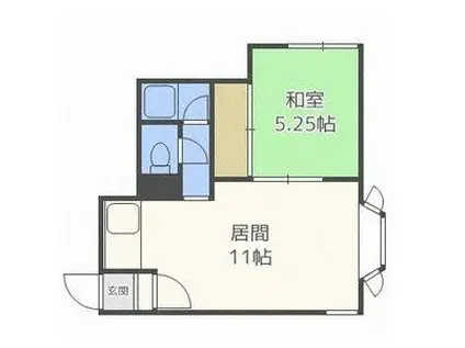 セタックス432(1LDK/1階)の間取り写真