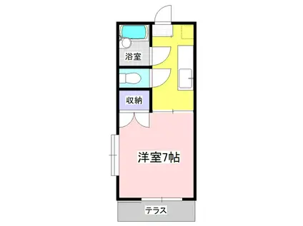 ファーストハイツ(1K/1階)の間取り写真