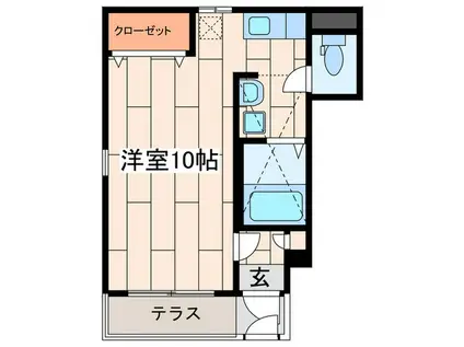 NEXUS(ワンルーム/1階)の間取り写真