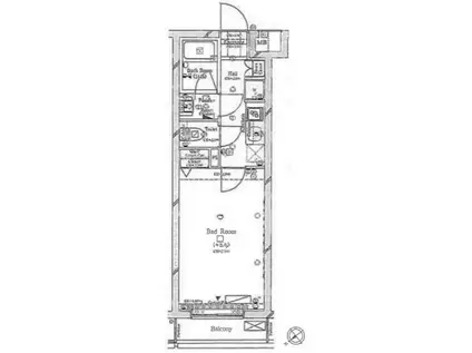 コンシェリア馬込TERRACE(1K/3階)の間取り写真