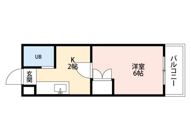 章栄NO10(1K/4階)の間取り写真