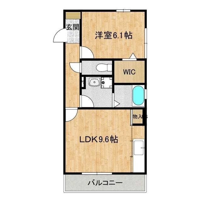 ルーチェ(1LDK/3階)の間取り写真