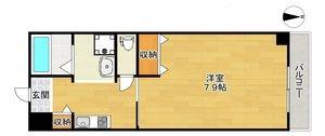 ROYALQUEENSPARK江坂(1K/6階)の間取り写真