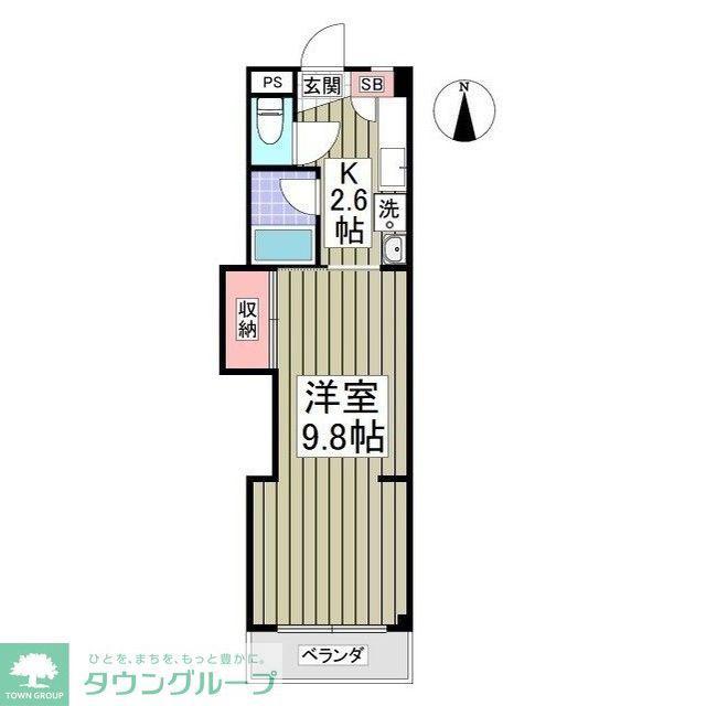 エルプレシア前橋(1K/3階)の間取り写真