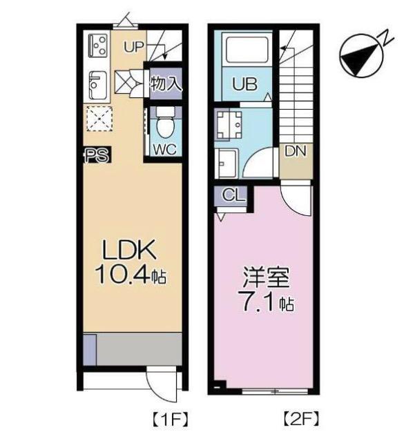 MOK-TERRACE NERIMA VILLA(1LDK/1階)の間取り写真