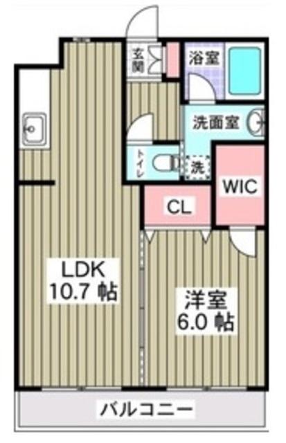 インテレッセ(1LDK/1階)の間取り写真