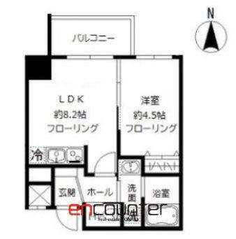 プランドール(1LDK/5階)の間取り写真