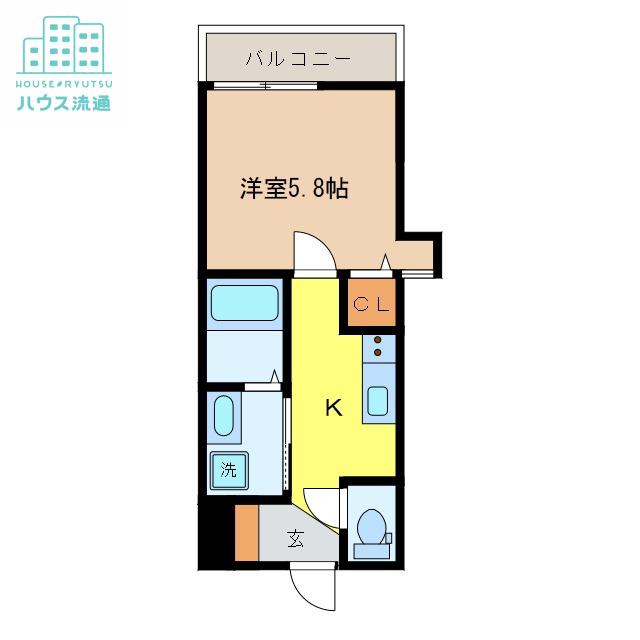 フォレスト花園(1K/1階)の間取り写真