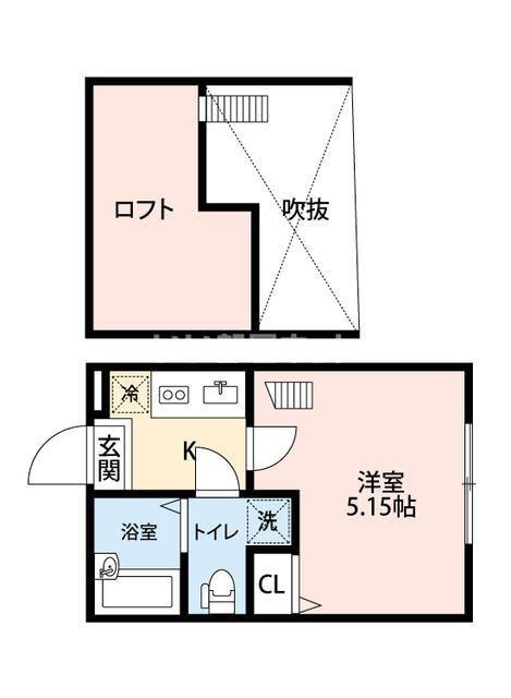 ラルク上永谷(1K/1階)の間取り写真