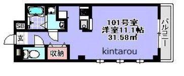 LINK-FIRST(1K/2階)の間取り写真