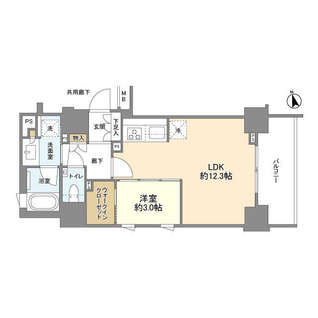 ルジェンテ本郷三丁目(1LDK/2階)の間取り写真