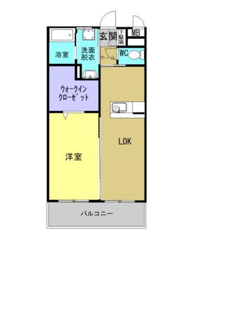 サンリットSR年見(1LDK/3階)の間取り写真