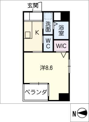 MAISON SPADE(1K/7階)の間取り写真