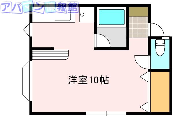 ハイドリーム(ワンルーム/1階)の間取り写真