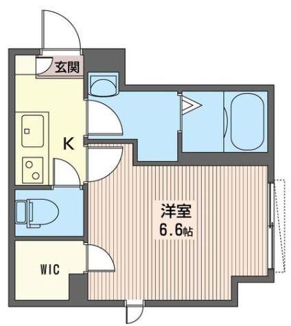 ブラン文京護国寺(1K/2階)の間取り写真