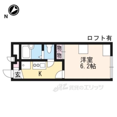 レオパレスMIYA(1K/1階)の間取り写真
