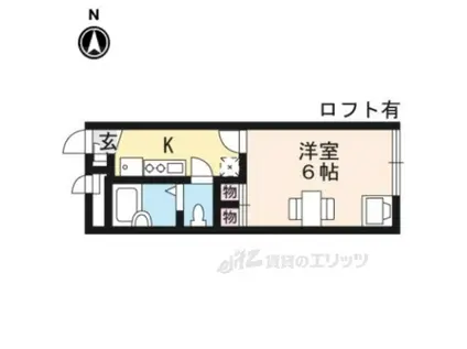 レオパレスポケット(1K/1階)の間取り写真