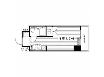 学生会館 サンクリバージュ野方(ワンルーム/6階)の間取り写真