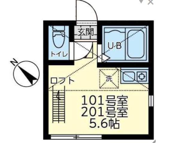 ユナイト追浜ストレーザ(ワンルーム/1階)の間取り写真