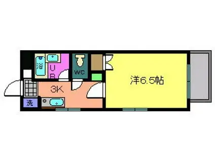 AMALFI90(1K/4階)の間取り写真