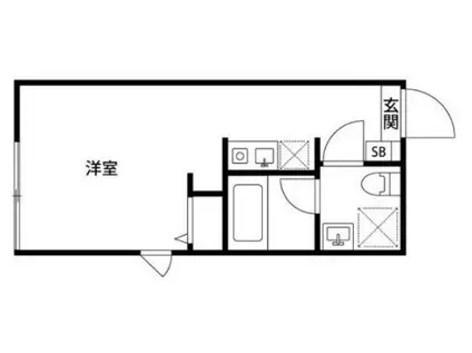 ルーデンス五反野FR(ワンルーム/5階)の間取り写真