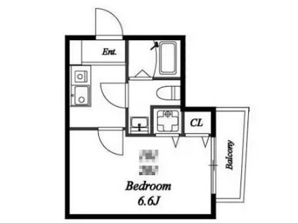 モダンコート祖師谷(1K/2階)の間取り写真