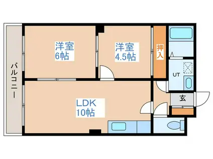 サントアリオデ元町(2LDK/5階)の間取り写真