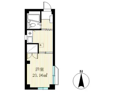 メゾンTOWA(1K/3階)の間取り写真