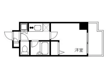 スカイコート森下(1K/7階)の間取り写真