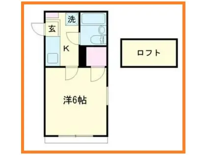 VILLA510II(1K/1階)の間取り写真