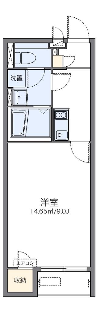 レオネクストふみつき(1K/2階)の間取り写真