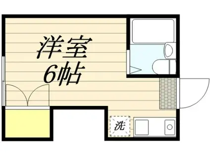 アルペジオ多摩(ワンルーム/1階)の間取り写真