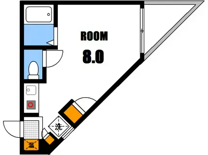 第10田中興産ビル(ワンルーム/2階)の間取り写真