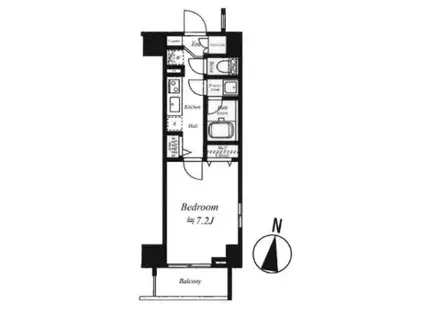 クレヴィスタ多摩川(1K/3階)の間取り写真