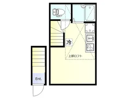 ノイエスト蒲田(ワンルーム/2階)の間取り写真