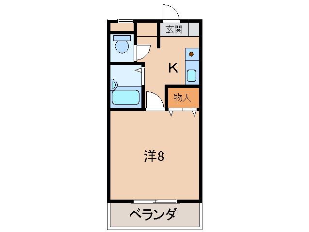 メゾン貴志(1K/3階)の間取り写真