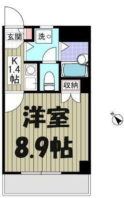 リブレス春日部(1K/3階)の間取り写真