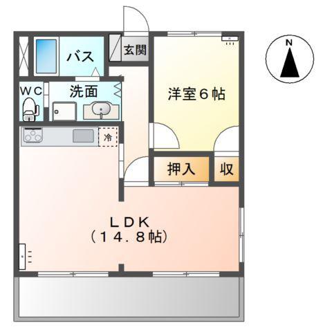 JR東海道本線 西焼津駅 徒歩19分 2階建 築32年(1LDK/2階)の間取り写真