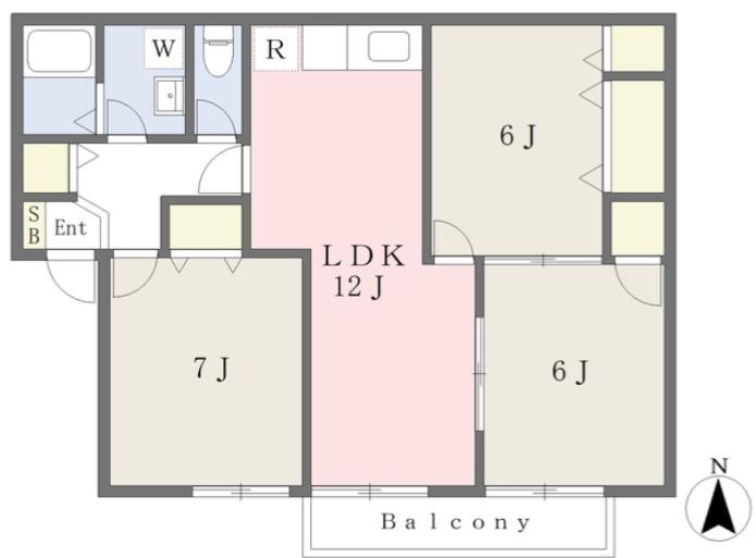モントーレ21(3LDK/1階)の間取り写真