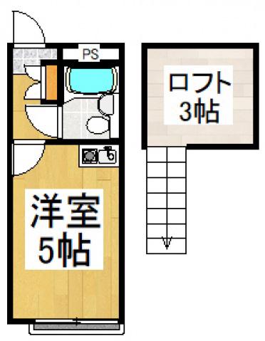スカイピア志木(ワンルーム/1階)の間取り写真