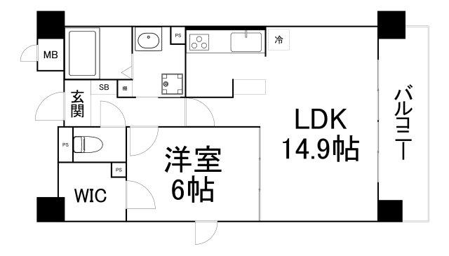 プレサント城東(1LDK/2階)の間取り写真