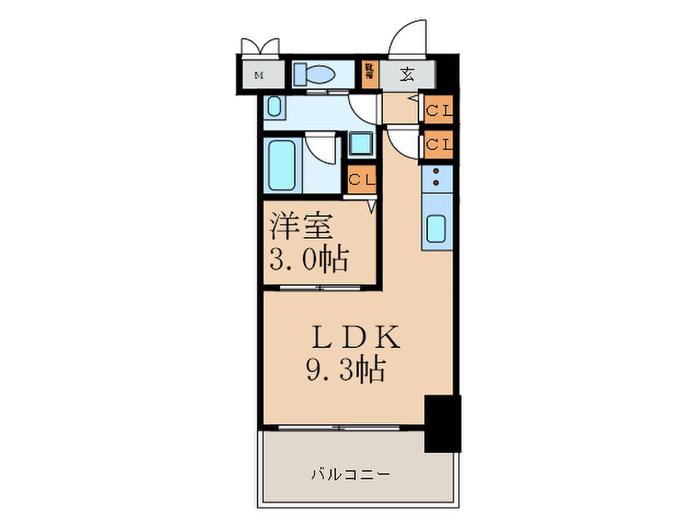 小西マンション(1LDK/5階)の間取り写真