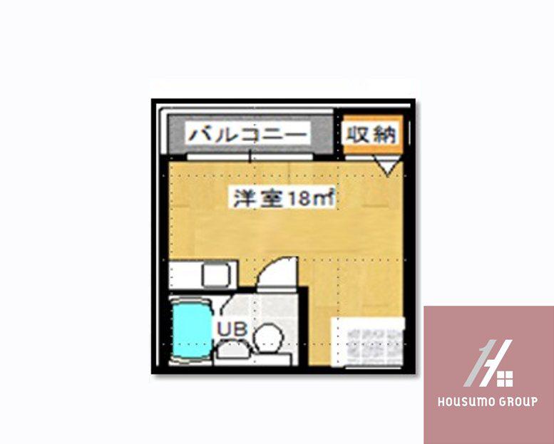 プレアール谷町(ワンルーム/4階)の間取り写真