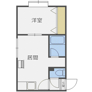 第31森宅建マンション(1DK/2階)の間取り写真