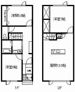MAISON TANIGUCHI(3LDK/1階)の間取り写真