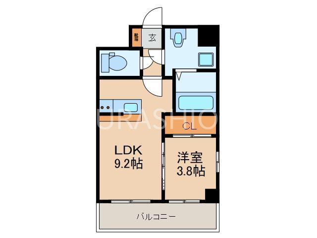 TRIA ASTERIA(1LDK/7階)の間取り写真