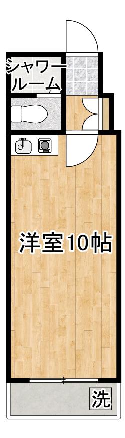 シャルム目白台I(ワンルーム/2階)の間取り写真