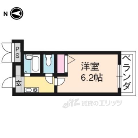 プチトリアノン(1K/3階)の間取り写真