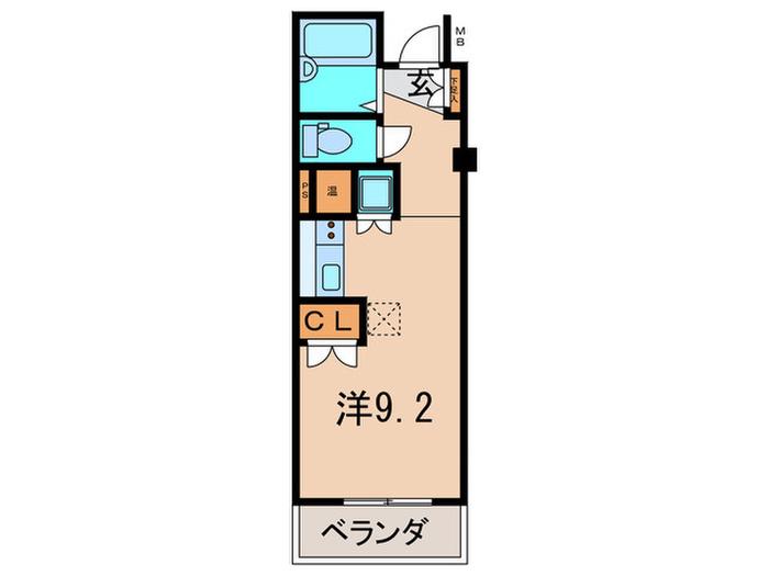 イトーミグランデ(ワンルーム/2階)の間取り写真